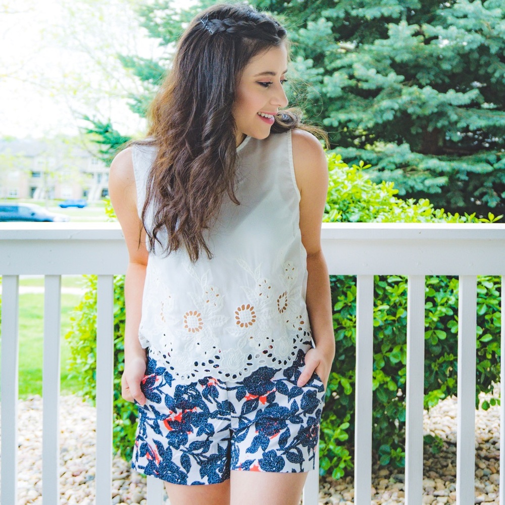 Ann Taylor Floral Print Shorts